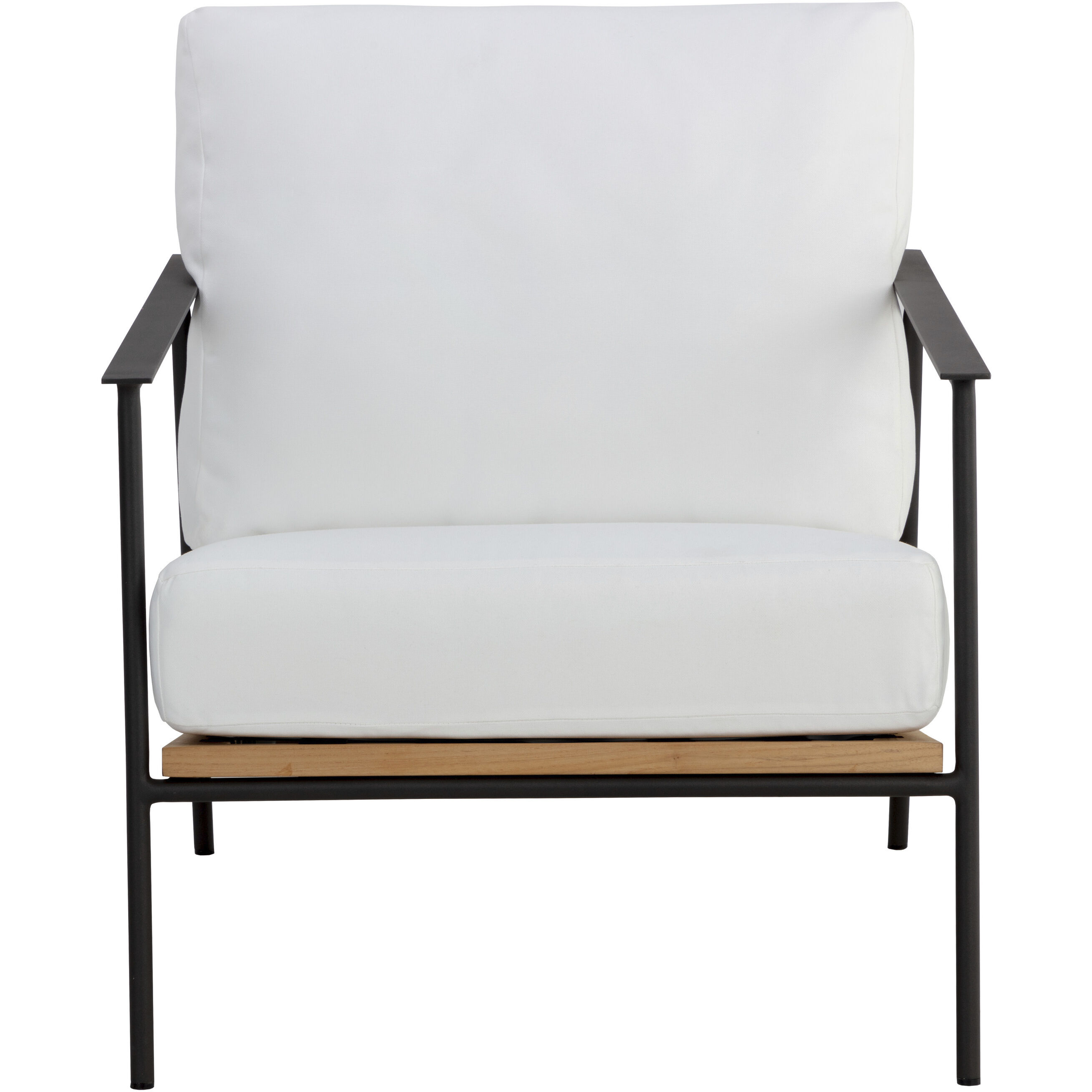 Milan Stinson White Outdoor Armchair